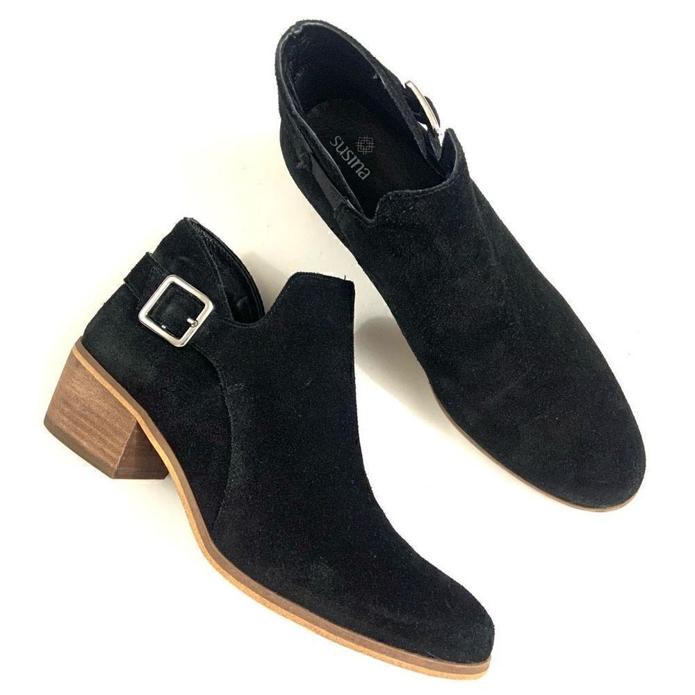 SUSINA  Suede Booties (Sz 9)